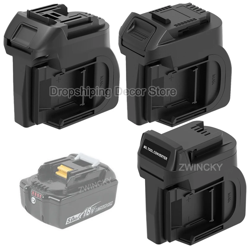 

2 In 1 Adapter Converter For Makita 18V Li-ion Battery, To For Makita/Dewalt/Milwaukee 18V 20V Power Tools Double The Battery
