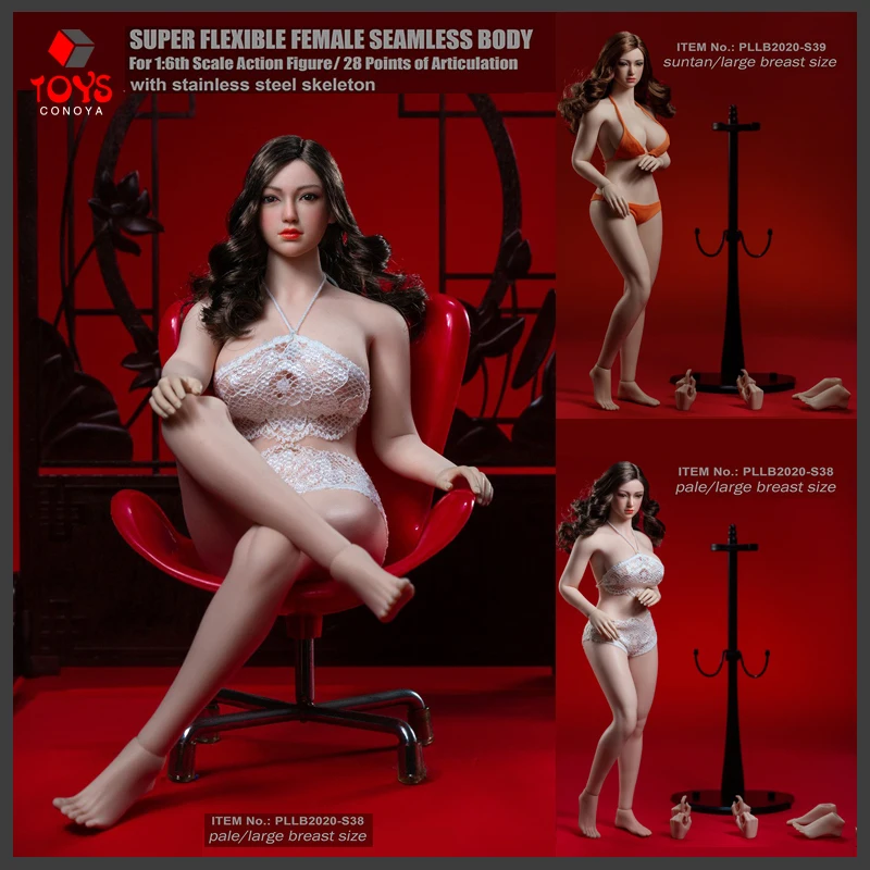 TBLeague Phicen S38 S39 S38A S39A 1/6 Scale Plump Female Body Large Breast Super-Flexible Seamless 12