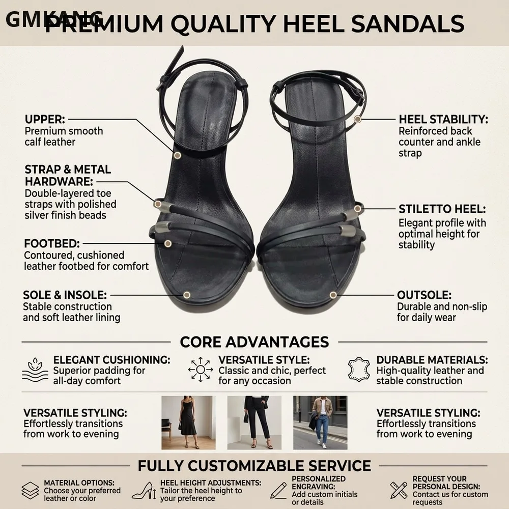 Here is a compliant, high-converting product title optimized for AliExpress:**Women's Genuine Leather High Heel Sandals