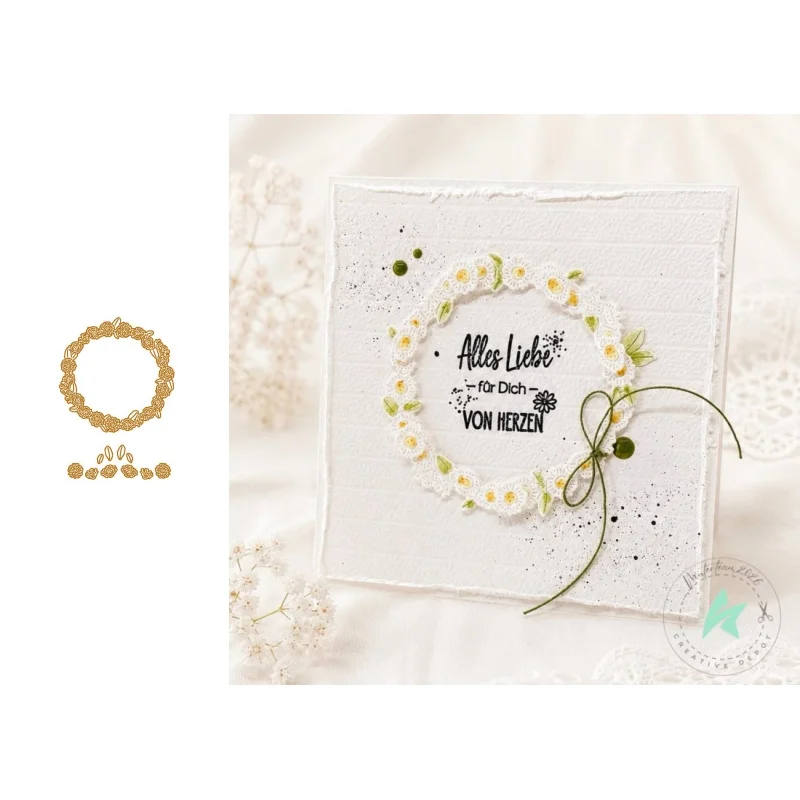 Neues Produkt Vorverkauf Liebevolle Eltern-Kind-Stanzformen und Stempel DIY Scrapbook Album Dekoration Geprägtes Papierkarten-Set