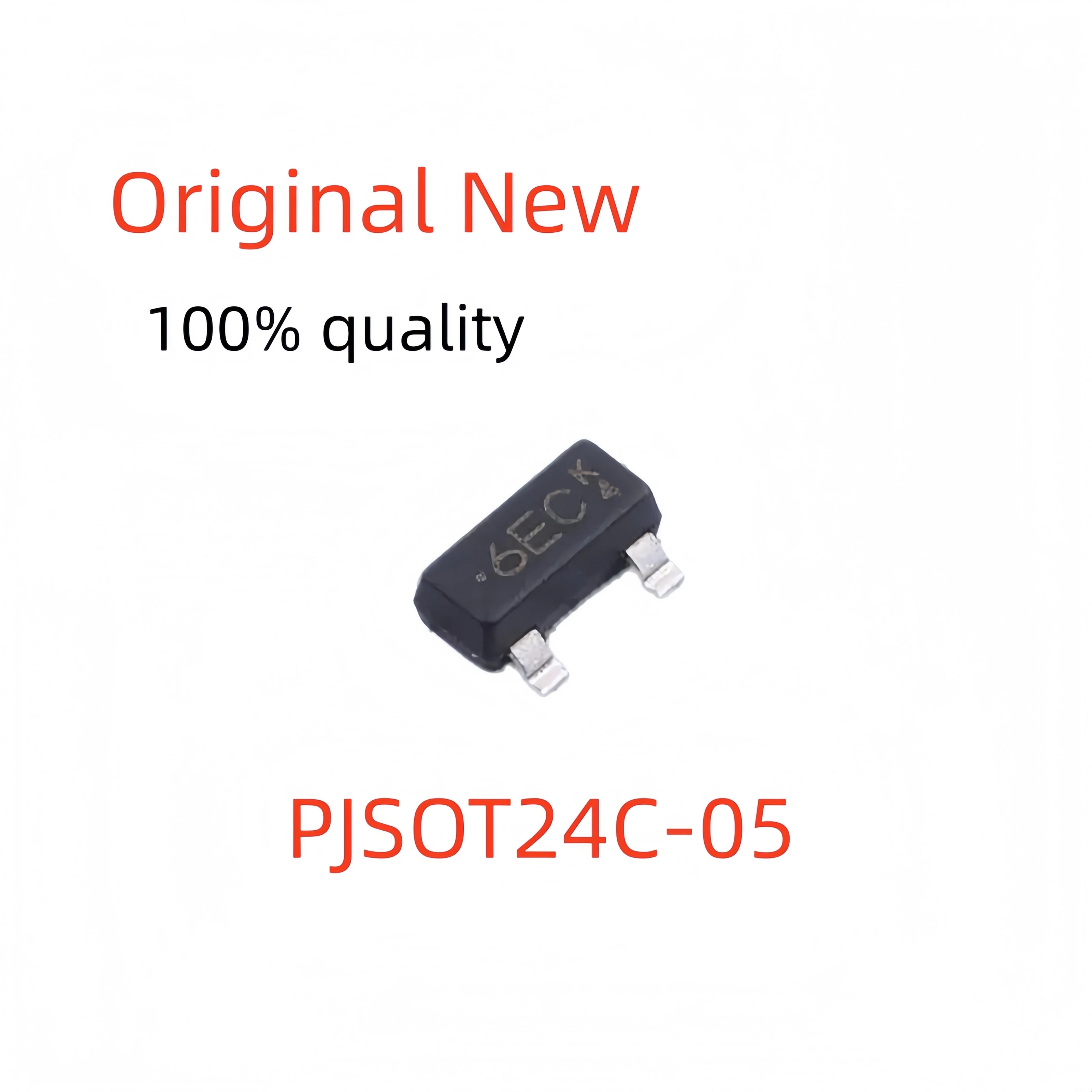 100%NEW PJSOT24C-05   SOT-23 TVS Diode 24V 500W 12A 8/20μs ±30kV IEC ESD Protection Surge Suppressor