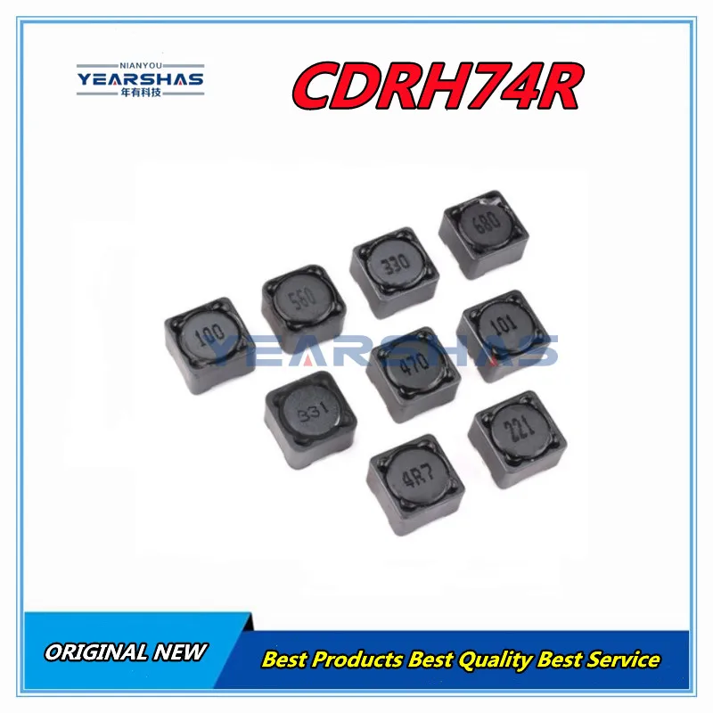 

10P 7x7x4mm Power Inductance CDRH74R CD74 Shielded inductor SMD Inductor 2.2/3.3/4.7/6.8/10/15/22/33/47/68/100/150/220/330/470UH