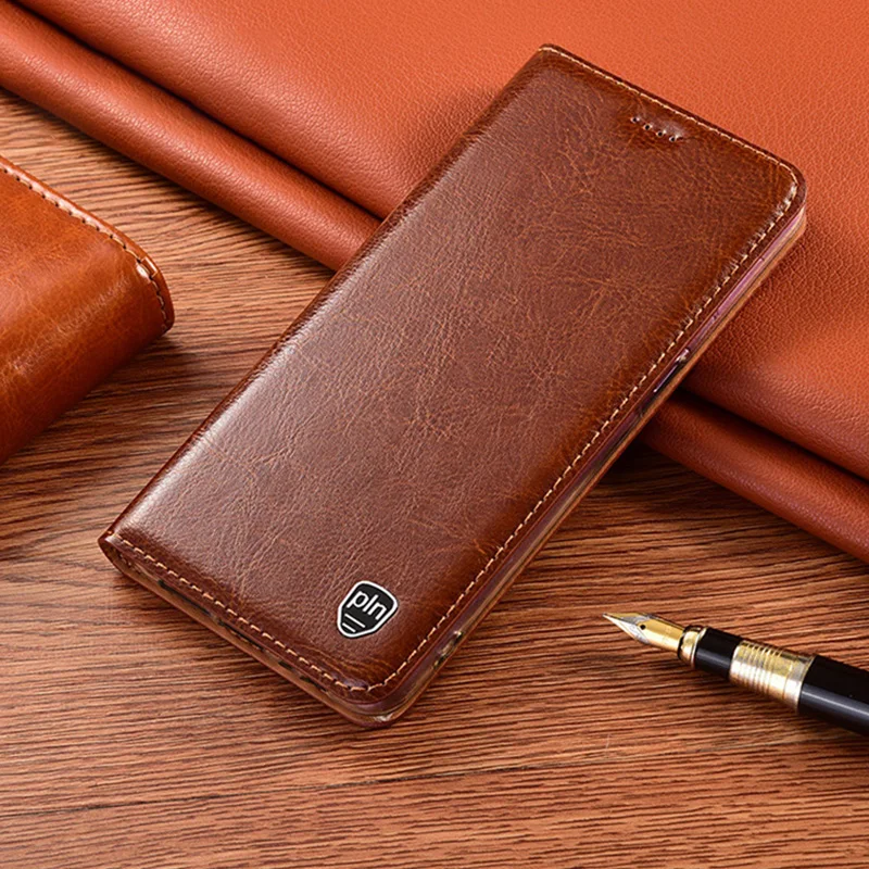 

Luxury Genuine Leather Case For XiaoMi Redmi Note 12 11 10 SE 11T 11E 11R 11S 10S 10T Pro Plus Crazy Horse Wallet Flip Cover