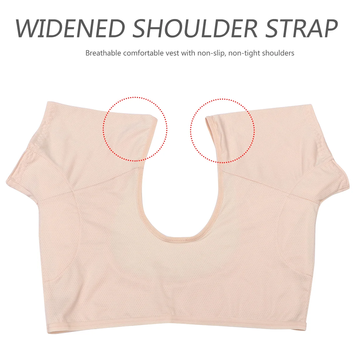 Underarm Sweat Pad Vest Womens Girl Short Sleeve Comfortable 12 Spandex 88% Polyester Pads Fitness Man