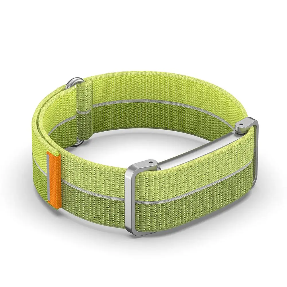 Für Fitbit Air Watch Armband, schlankes, gewebtes Nylonband, atmungsaktives Ersatzarmband mit Metallgehäuse-Zubehör