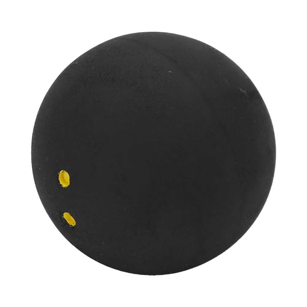 Squash Racket Supplies Double Yellow Dot Squash Ball 40MM Black Rubber Squash Balls Training Squash Ball Beginner Use