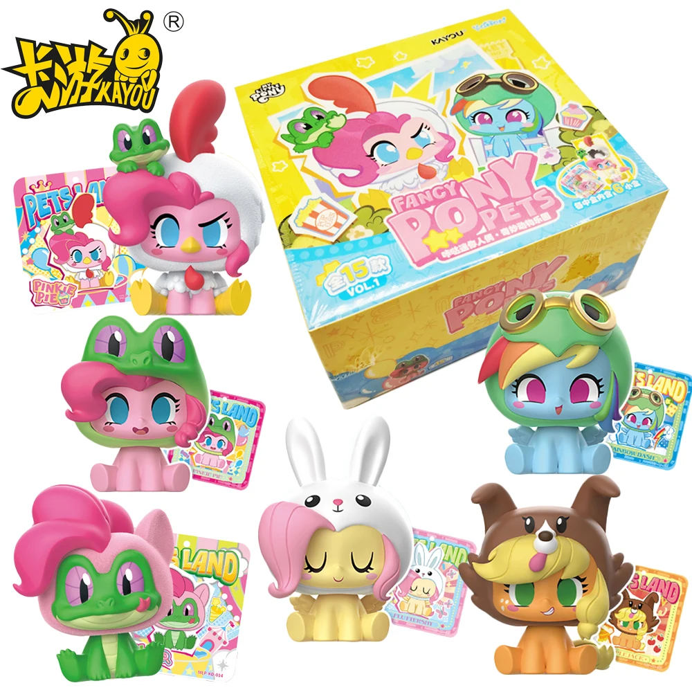 

Genuine KAYOU My Little Pony Click Mini Figure Blind Box Trendy Model Desktop Decoration Collection Toys Surprise Gift for Girls