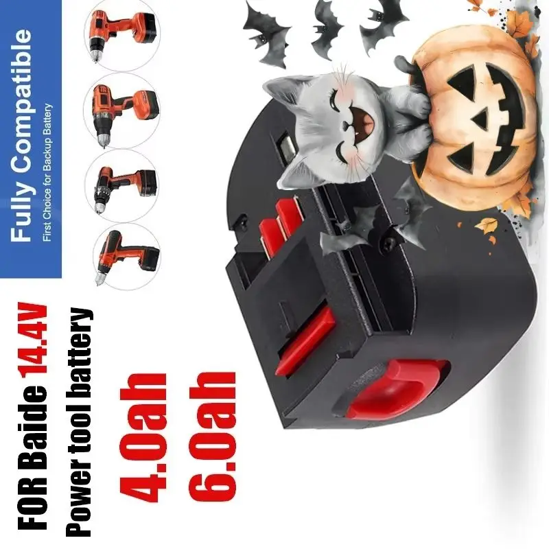 

14.4V HPB14 Ni-Mh Power Tool Battery 6000mAh High Capacity Replacement for Black&Decker FSB14 FS140BX 499936-34