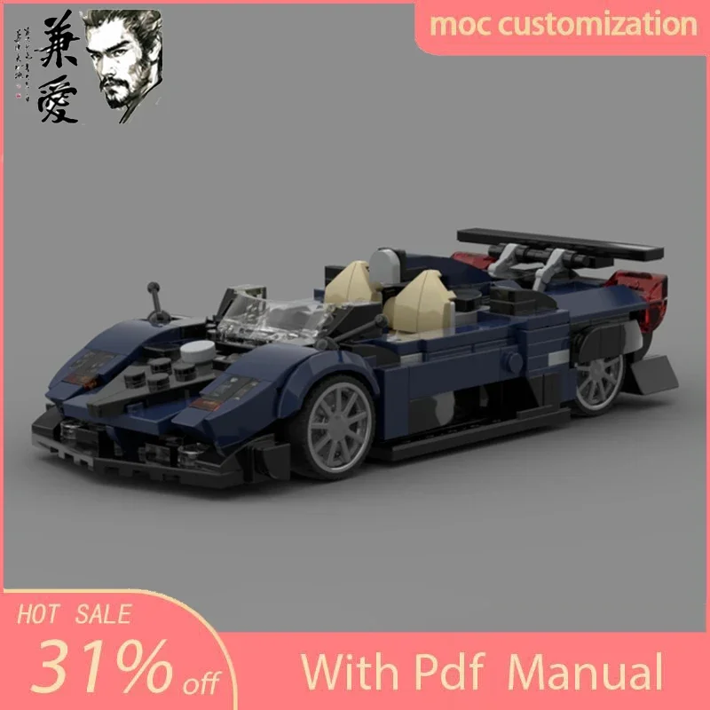 

384pcs MOC Speed Champion City Car Paganis Zondas Supercar Building Blocks Technique Racing CreativeDIY Garage Brick Toys Gifts