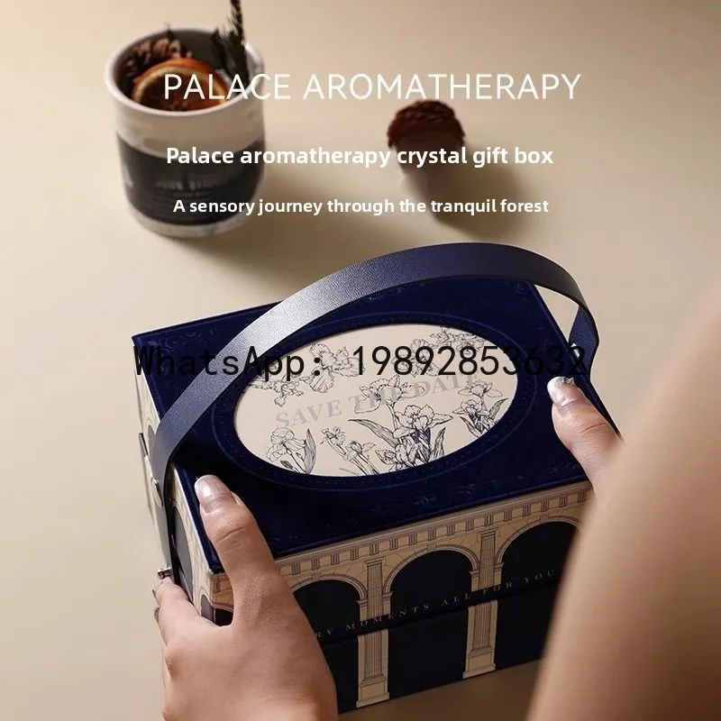 LZ Retro Aromatherapy Crystal Gift Box Home Indoor Fragrance Must-Have Diffuser Stone Ornaments Advanced