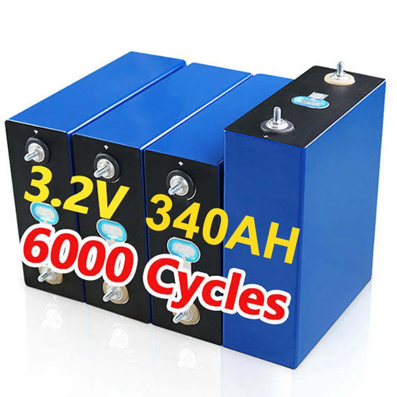 

Brand new prismatic lithium iron phosphate battery 3.2V 340Ah large single cell energy storage RV base station lithium battery