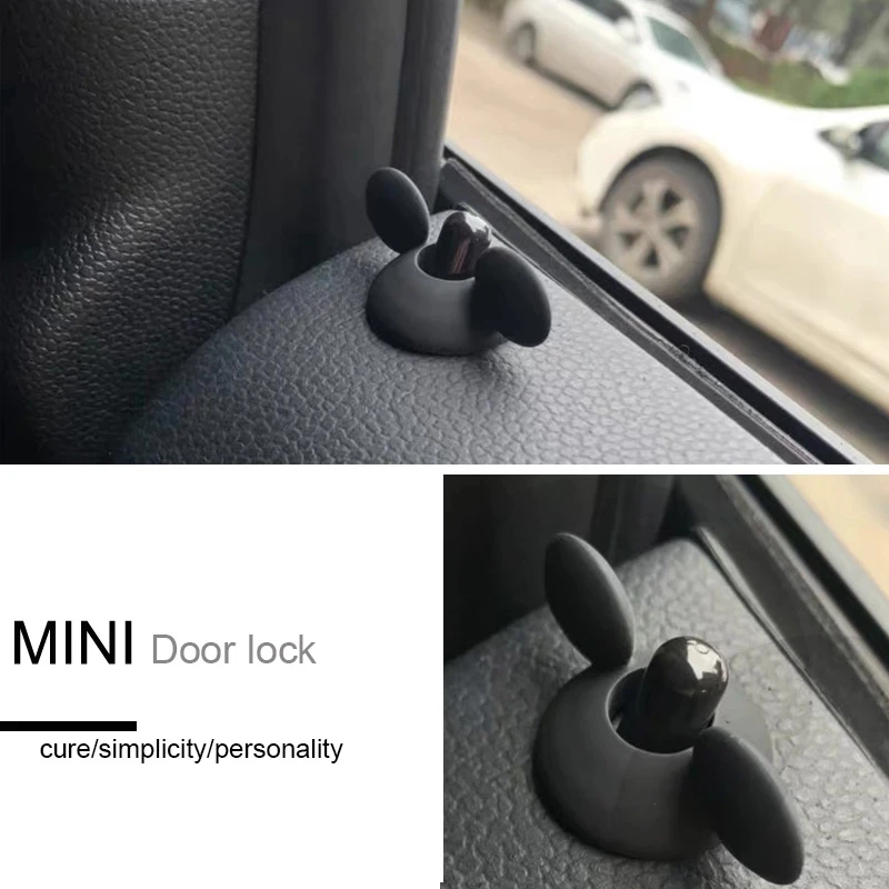 Auto Interior Door Lock Pin Cover Sticker Trim for BMW MINI COOPER JCW One+ S Countryman Clubman F55 R60 Car Styling Accessories