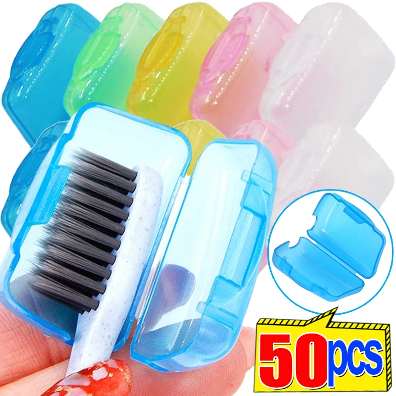 50/5Pcs Toothbrush Cover Dustproof Tooth Brush Head Protector Case Caps Travel Camping Toothbrush Organizer Bathroom Accessories