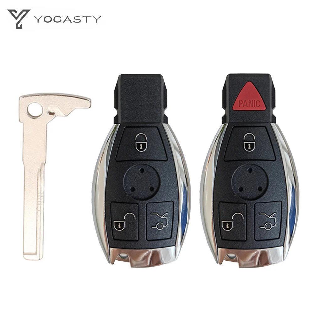 YOCASTY 2 Battery 433MHz/315MHz NEC Chip Remote Key For Mercedes Benz For A B C E S Class W203 W204 W205 W210 W211 W212 W221