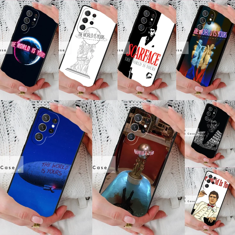 Scarface The World Is Yours Phone Cover Case for Samsung Galaxy S26 Ultra S20 FE Note 10 S24 S23 S21 S25 Plus S22