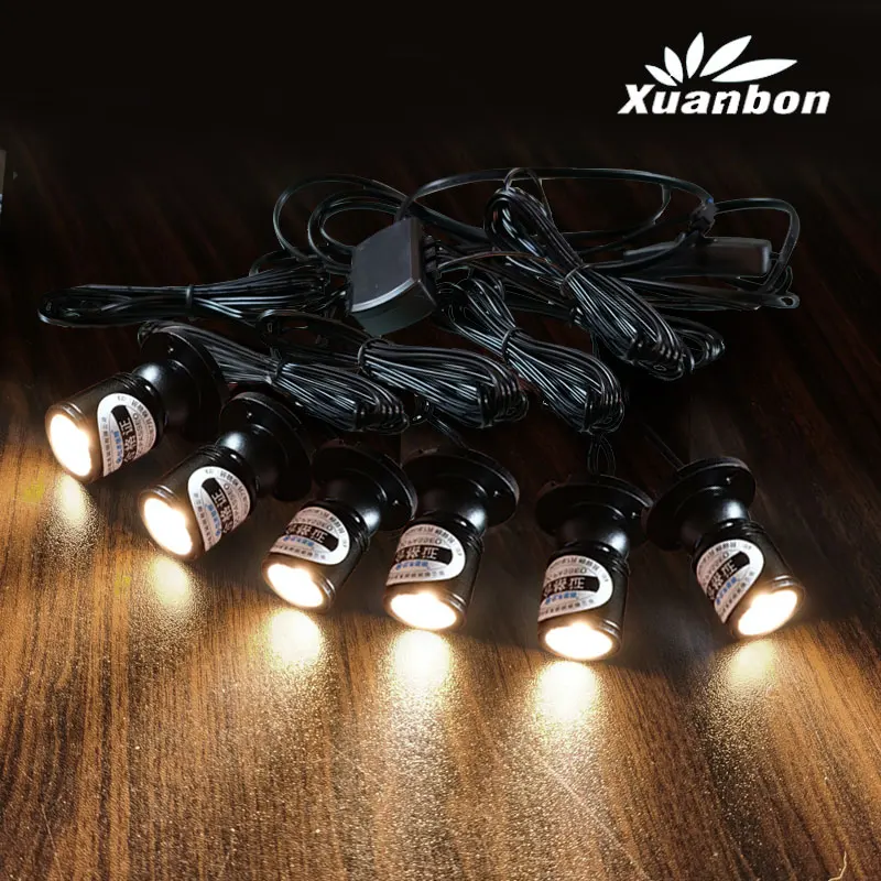 ไฟ LED โฟกัสสําหรับเพดาน AC220V 1W 3W ไฟหมุนสําหรับตําแหน่งบนพื้นผิวตู้หน้าต่างแสดงเคาน์เตอร์เครื่องประดับ