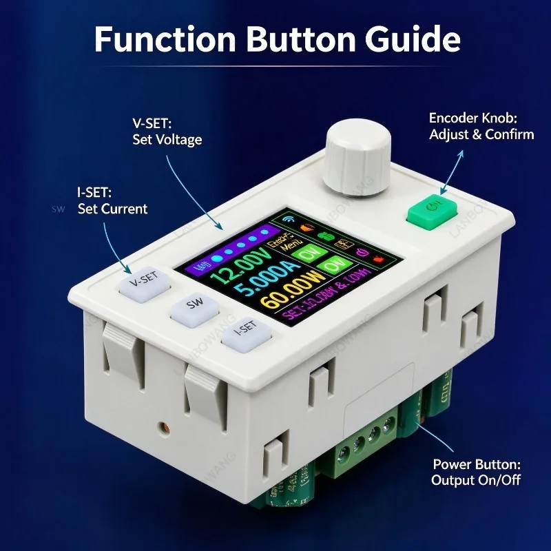 DC To DC Automatic Boost Buck Step Down Constant Voltage Current Module 12V Solar MPPT Numerical Control Adjustable Output