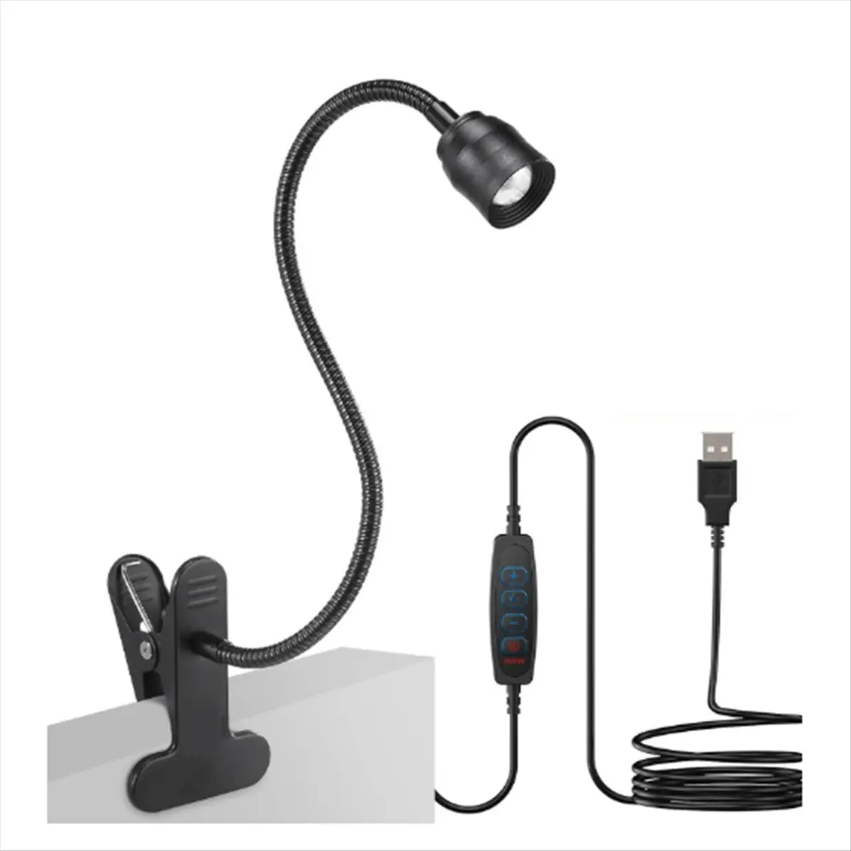 *CCNIM LED Reading Lights USB Three Color Dimming Clamp Book Light Flexible Gooseneck Read Night Light Studing Reading Lamp