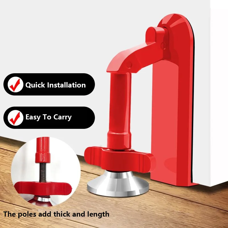 Portable Door Stops Self-Defense Door Stopper Lock-Security Door Brace Device For Personal Protection Home Security Door Closer