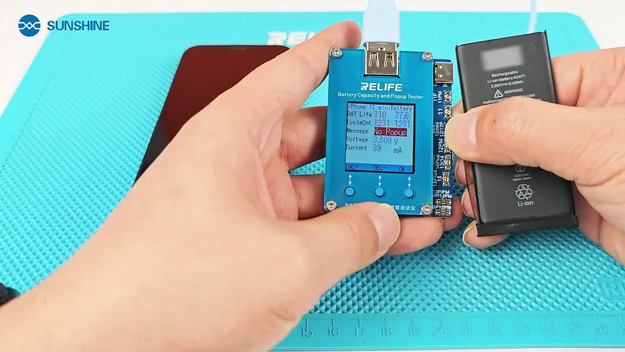 RELIFE XA2 Pro Battery Efficiency Life Pop-up Tester for IPhone 11