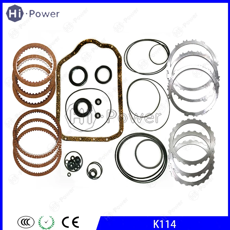 

K114 K115 Auto Transmission Friction Steel Plate Disc Seal Kit For TOYOTA Lexus NX200 2.0L Gearbox Master Overhaul Repair Kit