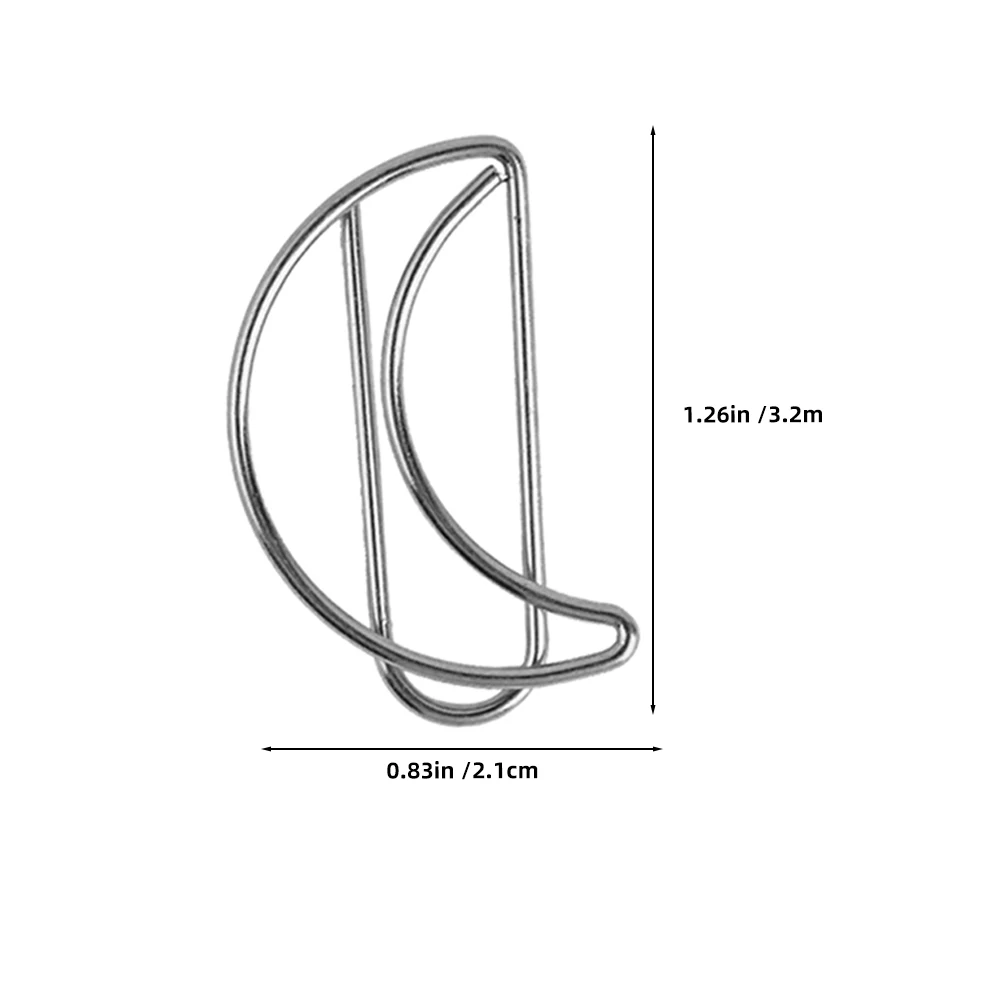30 Pcs Moon Bookmark Fancy Paper Clips Binder Decorations Desk Receipt Holder Decorative Paperclips