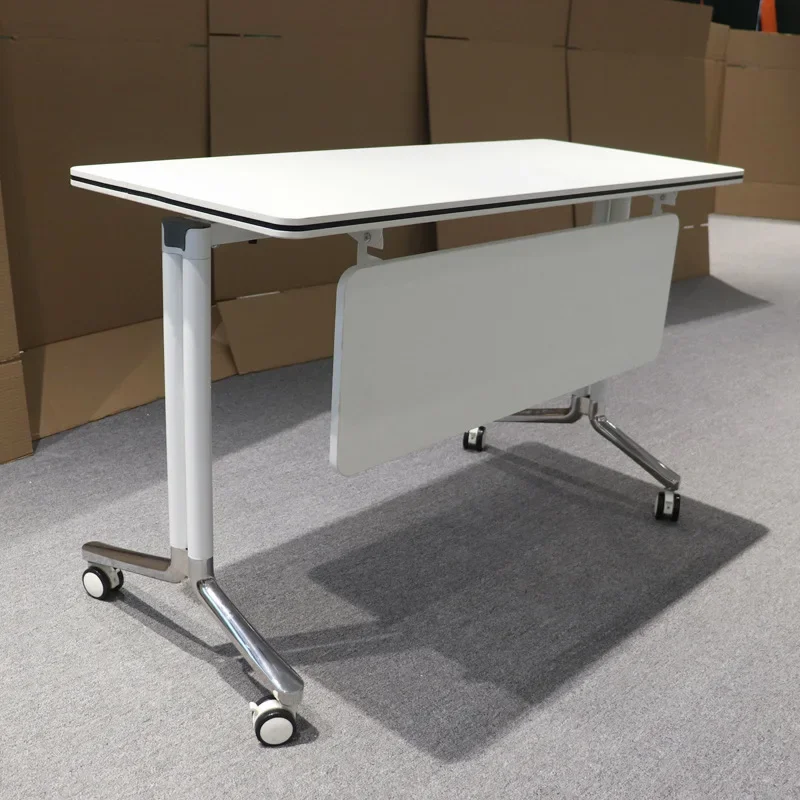 Folding meeting desk and chair combination