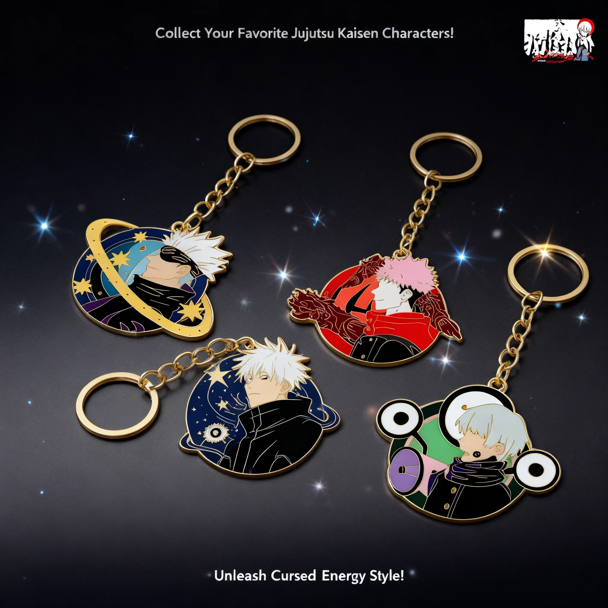 

Брелок Jujutsu Kaisen с Годжо Сатору и Юдзи Итадори, аниме-аксессуар для сумки и автомобиля, модная игрушка