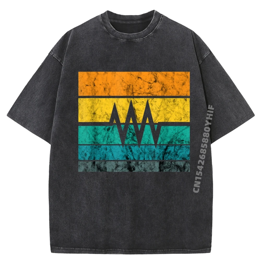 

Electrician Retro Vintage Power Circuit Tops & Tees Round Neck Comfortable Mens T-shirts Women Normal Washed T Shirt Special