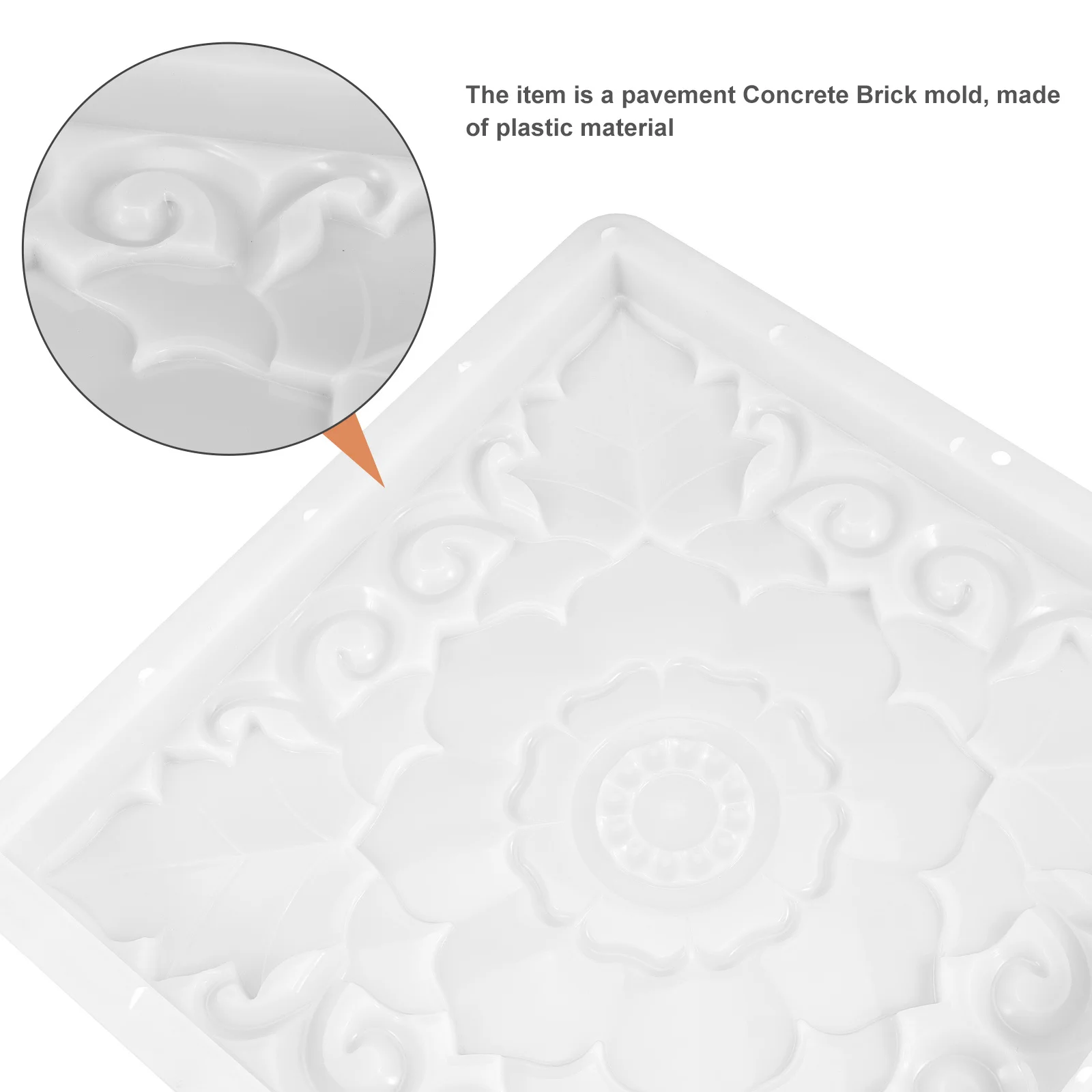 

Plastic Concrete Mold Square Paving Mould Stepping Path Maker for Garden Courtyard Sidewalks Concrete Molds and Forms