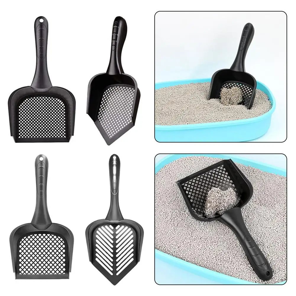 Plastic Cat Litter Scooper Thickened Cat Excrement Practical Supplies Cleaning Pets Shovel Cat Pet Scoop Shovel Litter Port C9K3