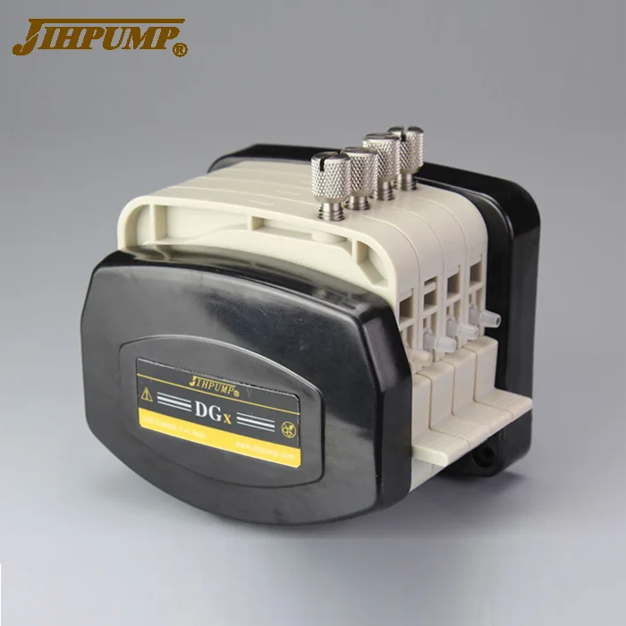 JIHPUMP DGx High Quality Micro Small Peristaltic Pump Multi Channel Head Dual Heads Multiple Lanes 2 4 Liquid Dispensing Pumps