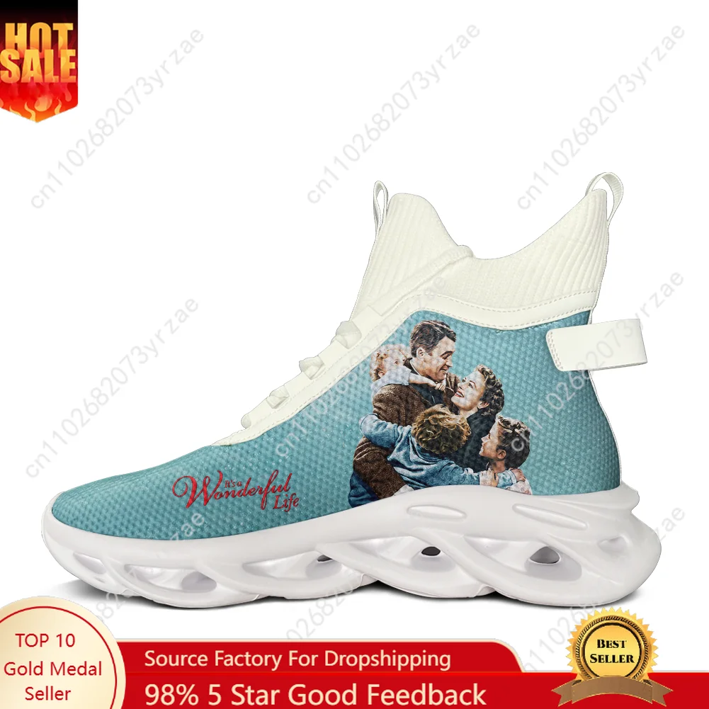 

It's a Wonderful Life High Top Flats Sneakers Mens Womens Teenager Sneaker High Quality Personalized Casual Shoe Customize Shoes