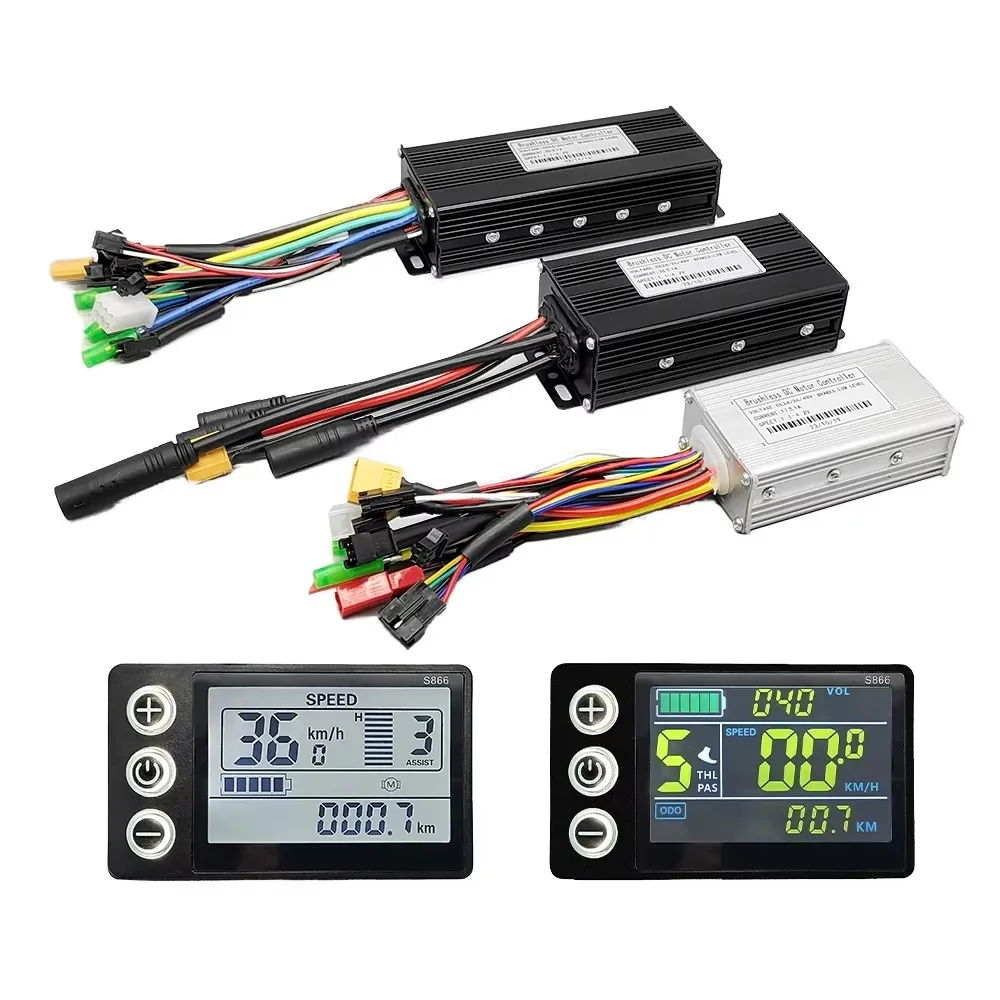 

48v-60v 4000W 80A Brushless DC Dual Drive Smart Scooter Controller Aluminum Alloy for 1500W Motor