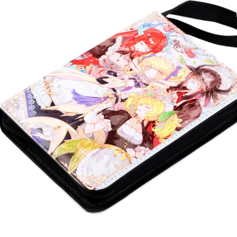 yu-gi-oh-laundry-dragonmaid-nurse-dragonmaid-9-grid-leather-card-book-opcg-ptcg-ws-zipper-game-collection-card-storage-book