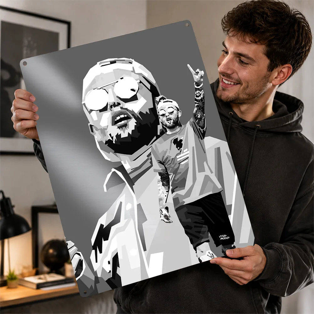 Mac Miller Poster Musical Wall Art Customized Retro Metal Sign for Music Room Studio Bedroom Home Decor Display Plaque Artwork