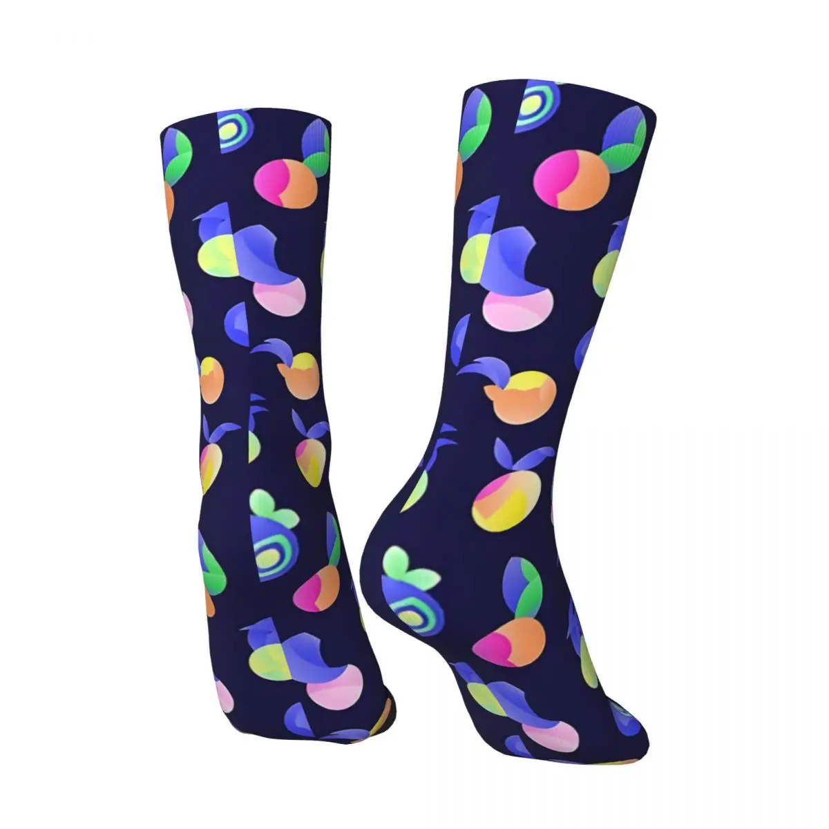 Vintage Juicy Tropical Summer Fruits Men's compression Socks Unisex Street Style Seamless Printed Novelty Crew Sock