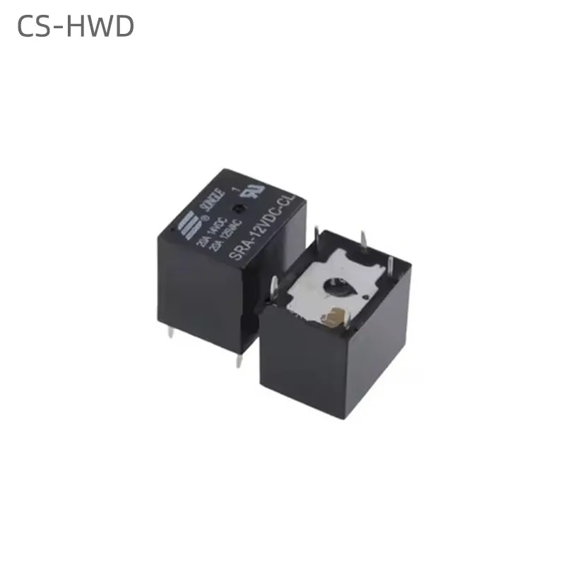 5PCS 5V 12V 24V 20A DC Power Relay SRA-05VDC-AL SRA-12VDC-CL SRA-24VDC-CL 4Pin 5Pin PCB Type In Stock Black Automobile Relay