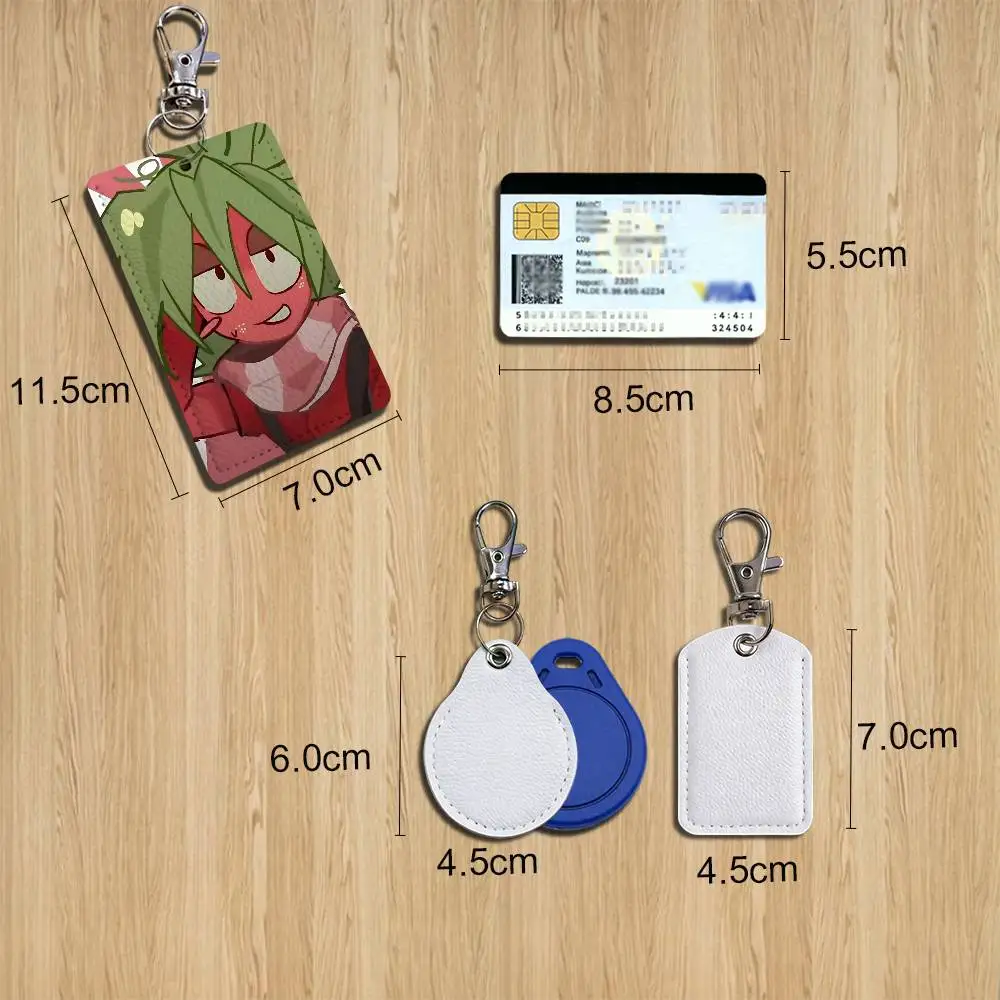 game Sprout cool Dandys World Cartoon Singer Anime Card Keychain Fashion Pendant Bag ID Door Card Case Bus Card Cute Adult