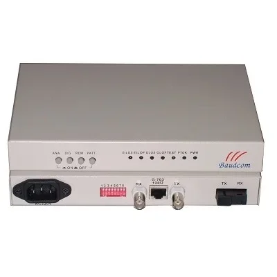 Baudcom Best Price Fiber Optical Converter E1 Fibre Optic Modem