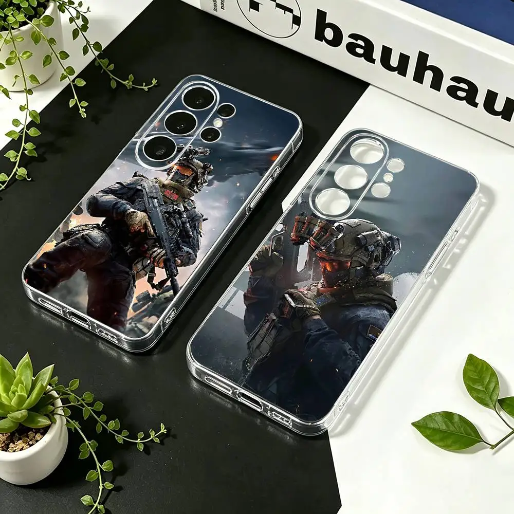 Game Delta Force   Phone Case For Samsung S23,S22,S21,S20,S30,Transparent Silicone Phone Cover