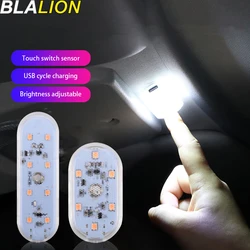 SEAMETAL Car LED Touch Lights Wireless Car Reading Lamps Mini USB Charging Interior Lights For Car Door Foot Trunk Storage Box