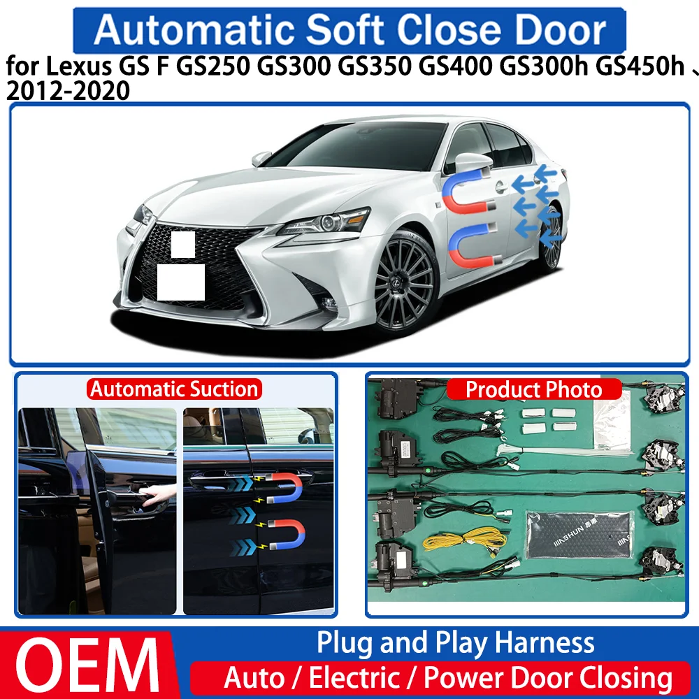 

for Lexus GS F GS250 GS300 GS350 GS400 GS300h GS450h 2012-2020 Car Automatic Soft Close Door Electric Suction Kit Auto Closing