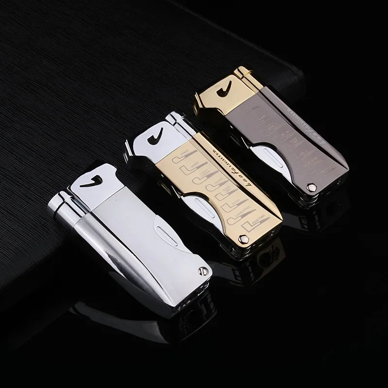 Butane Jet Lighter with Pipe Tool Pipe Rod Lighter Multifunction Gas Lighter Free Fire Compact Cigarette Accessories Cigar Man