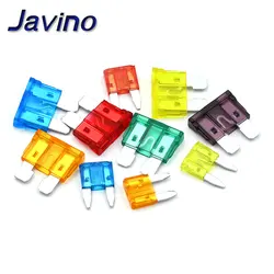 10Pcs Fuses Standard Mini small 2 Car Fuse 2A 3A 5A 7.5A 10A 15A 20A 25A 30A Amp Clip Fuse Set for Car Truck Mini Small Medium