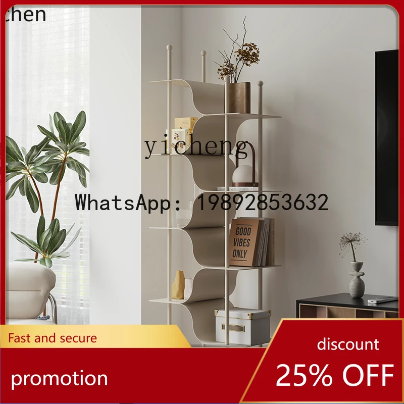 HT Bücherregal Bodenregal Schlafzimmer Mehrstöckiges Aufbewahrungsregal Wandregal Ausstellungsregal Haushalt Esszimmer Beistellschrank