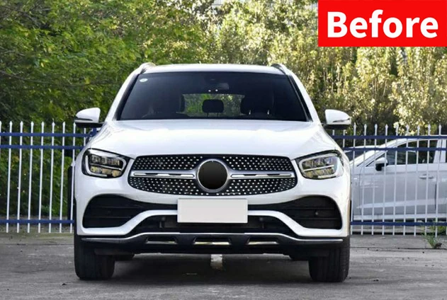 Facelift Front Bumper Fender Spoilers Grille Upgrade Body Kit  2020 for Mercedes Benz GLC W253 Model