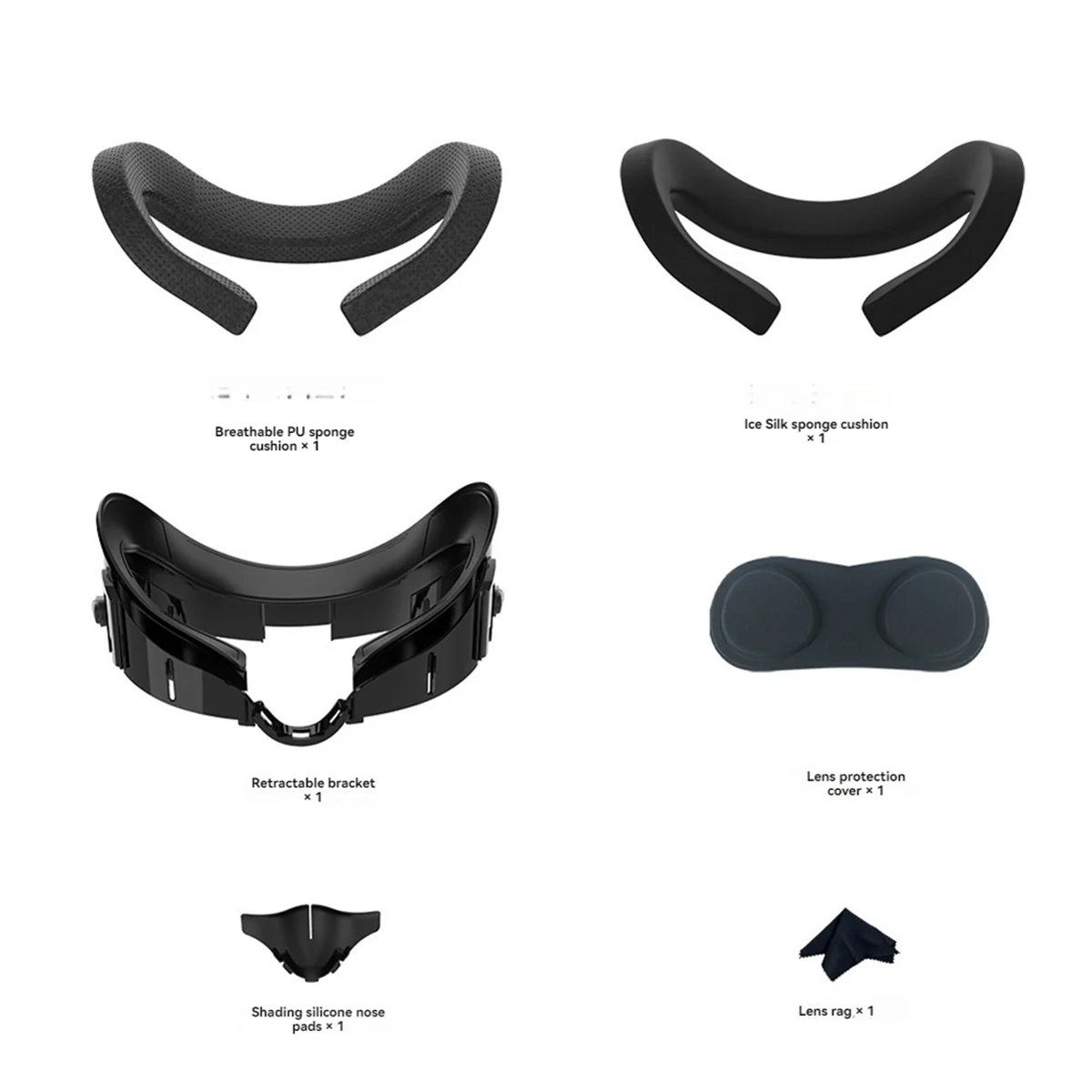 Adjustable Size VR Interface Bracket for 3 Face Cover with Anti-Light Nose Pad