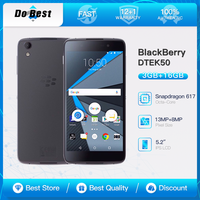 BlackBerry Neon DTEK50 4G LTE Mobile Phone 5.2'' IPS LCD 3GB RAM 16GB ROM13MP+8MP Snapdragon 617 Octa-Core Android SmartPhone