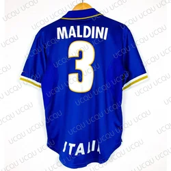 Vintage Classic Summer 1996/1997 #3 MALDINI Soccer Sport T-shirt Home/Away Kit Football Jersey For Adult/Kids